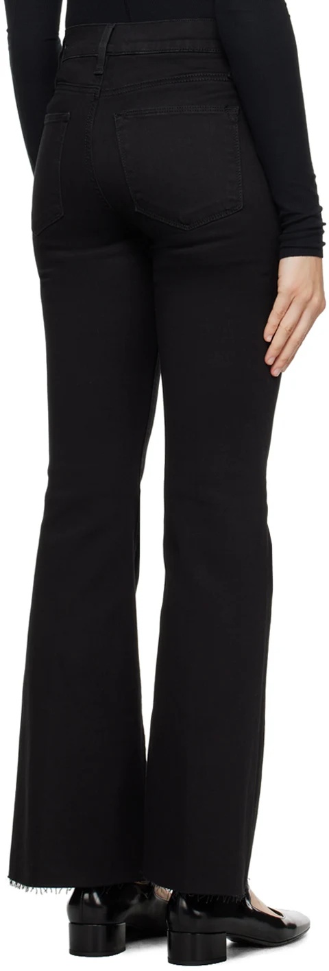 FRAME LE EASY FLARE LOGO DENIM PANTS