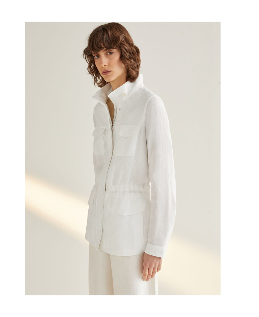 Loro Piana Traveller Casual Jacket In Bright White