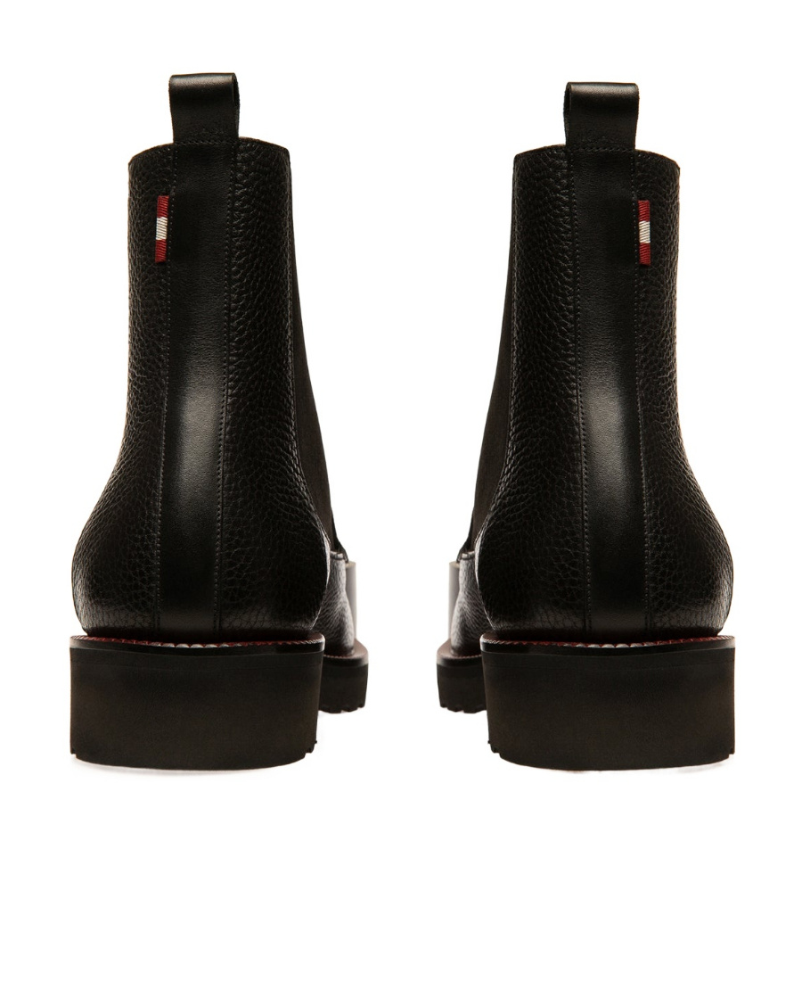 Bally Noiry Round-headed Boots In Black