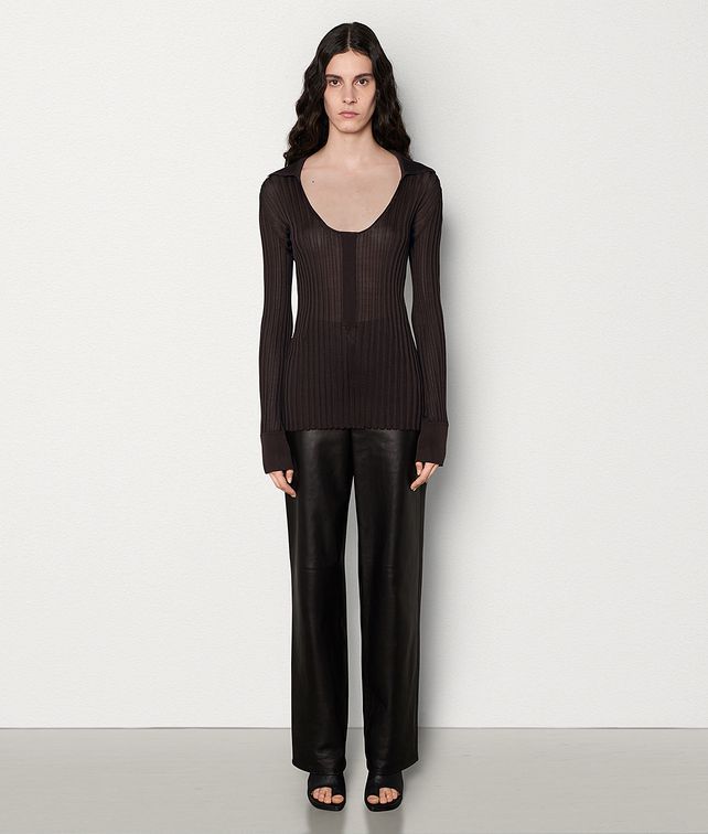 Bottega Veneta Ribbed-knit Jumper In Black
