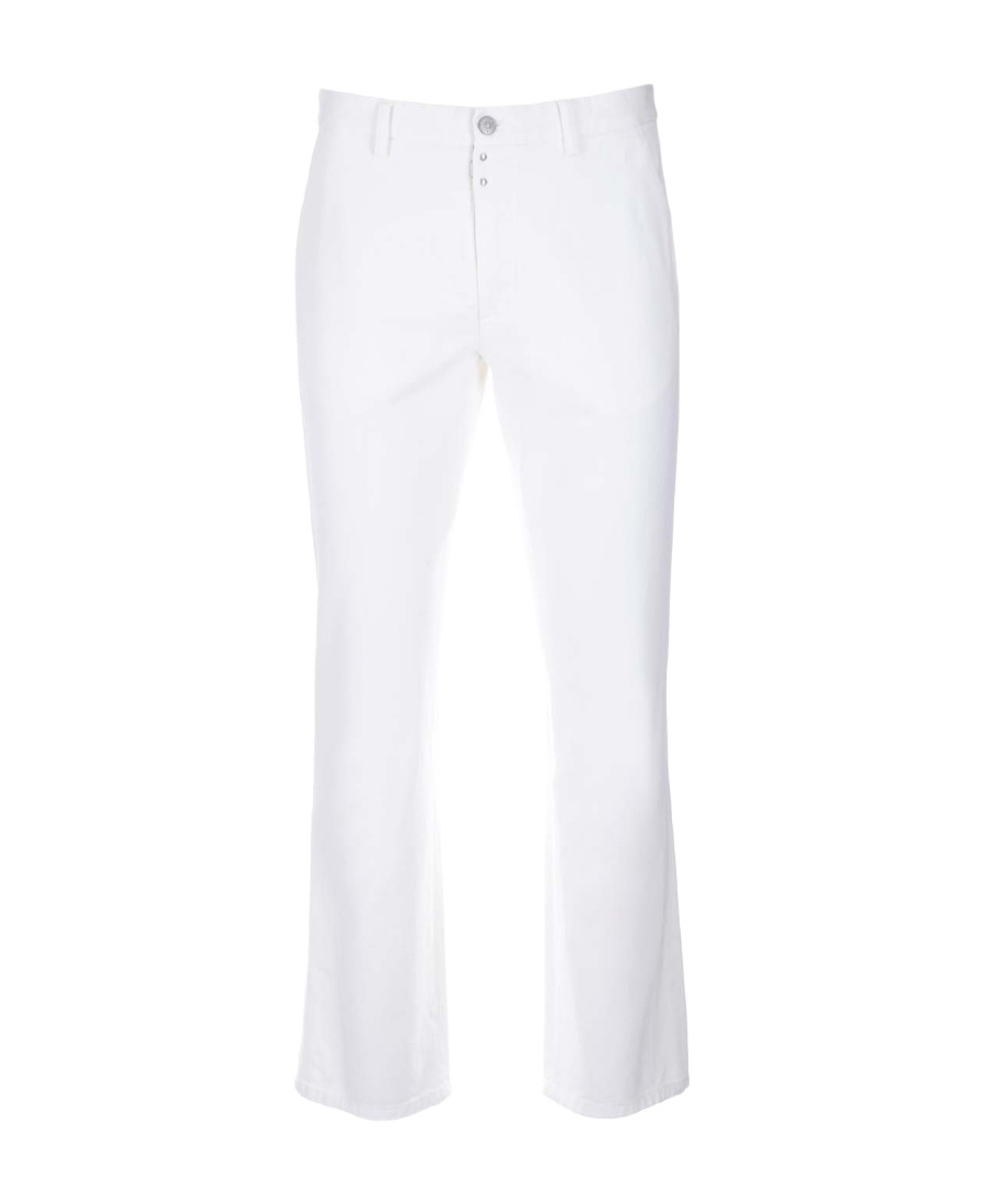 Mm6 Maison Margiela Straight-leg Cotton Jeans In White