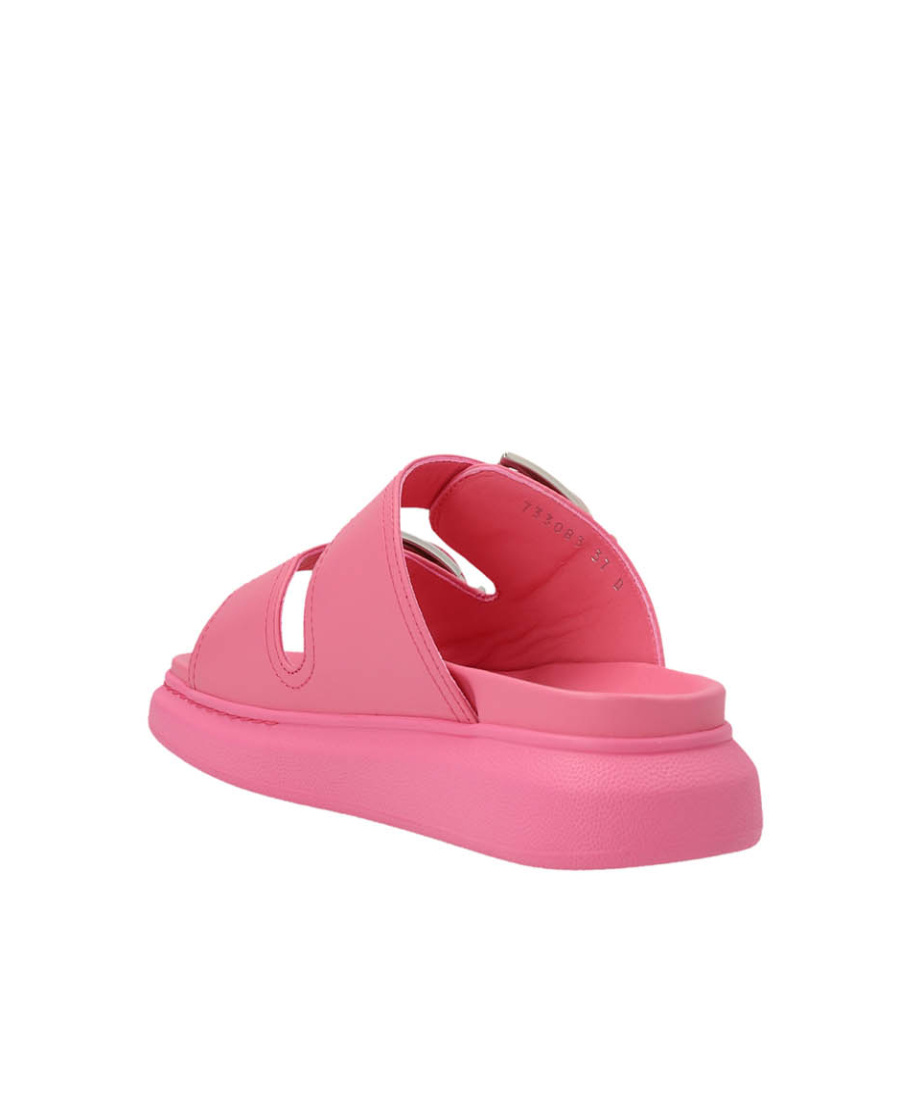 Alexander Mcqueen 50mm Double-buckle Sandals In Pink