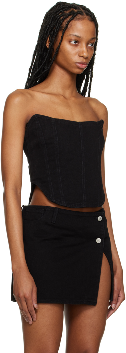 Magda Butrym Rear Zipper Wipes The Chest In Black