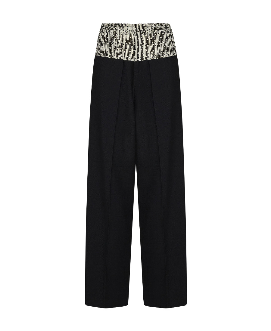 Fendi Women's Friends Of- Wool Blend Trousers In Black