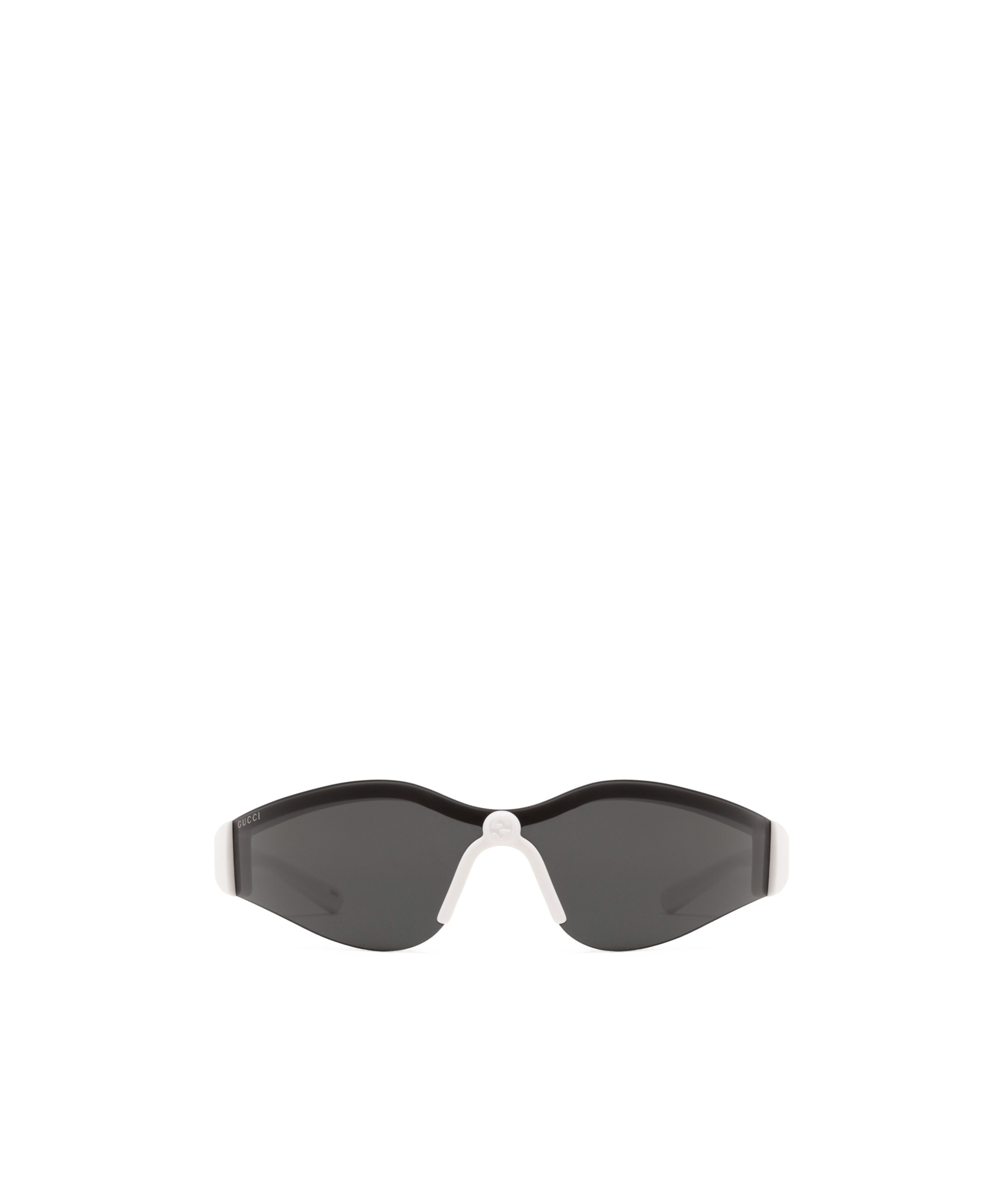 Gucci Interlocking G Shield-frame Sunglasses In Black