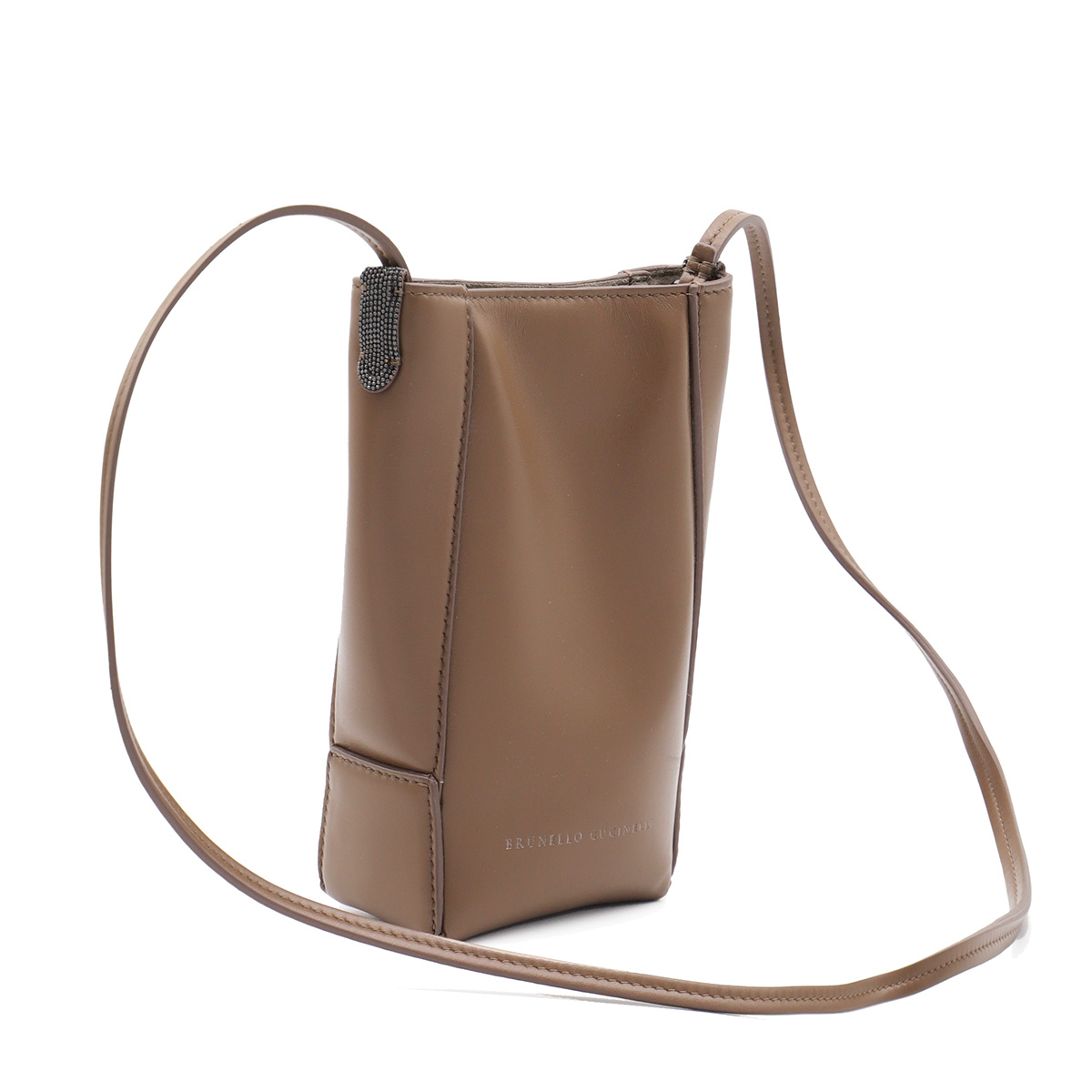 BRUNELLO CUCINELLI LEATHER SHOULDER BAG 