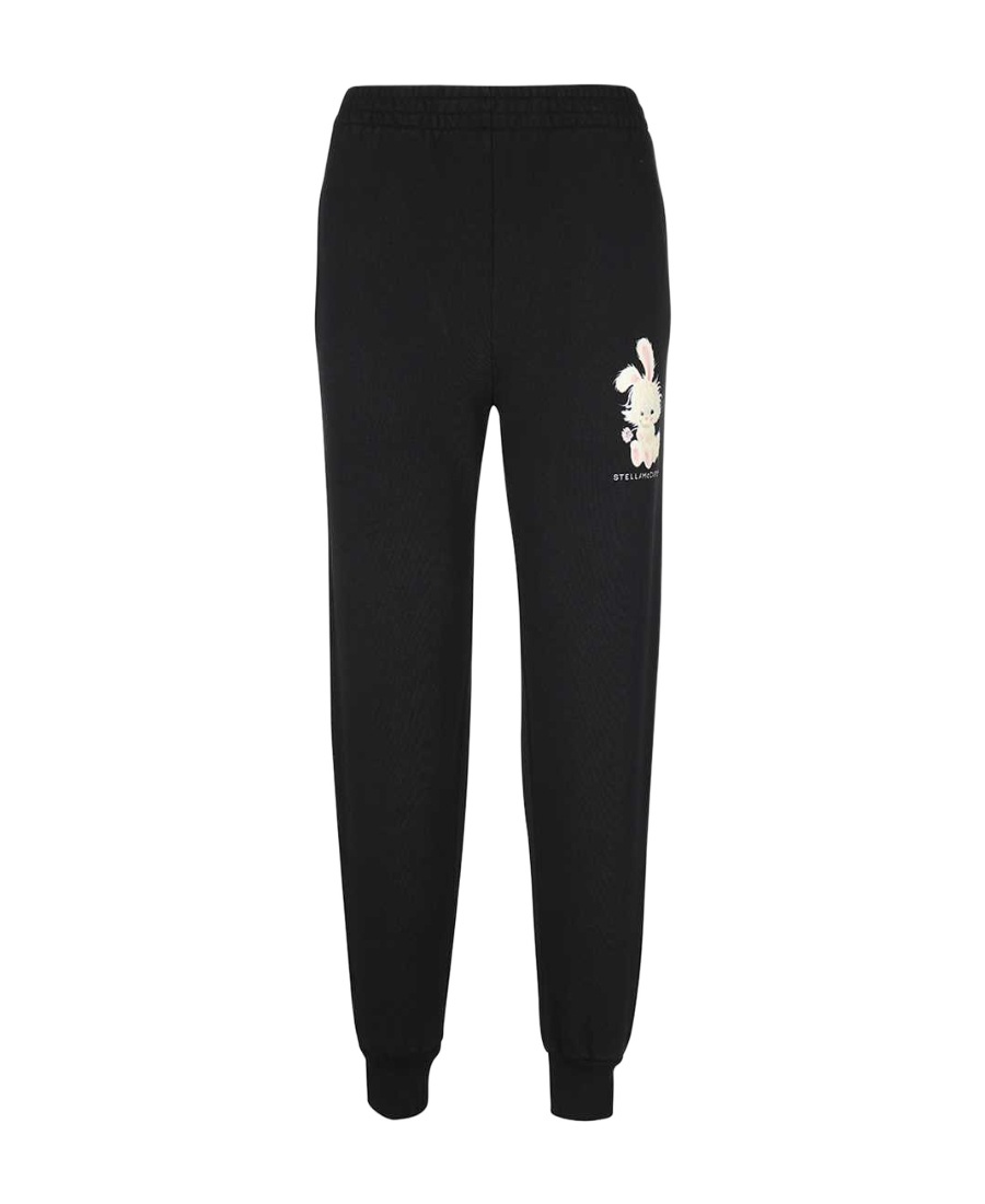 Stella Mccartney Logo Sweatpants In Black