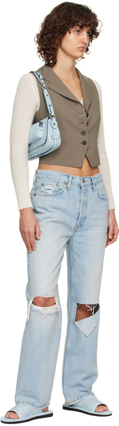 By Far Ari Rivet Cold Drag In Blue