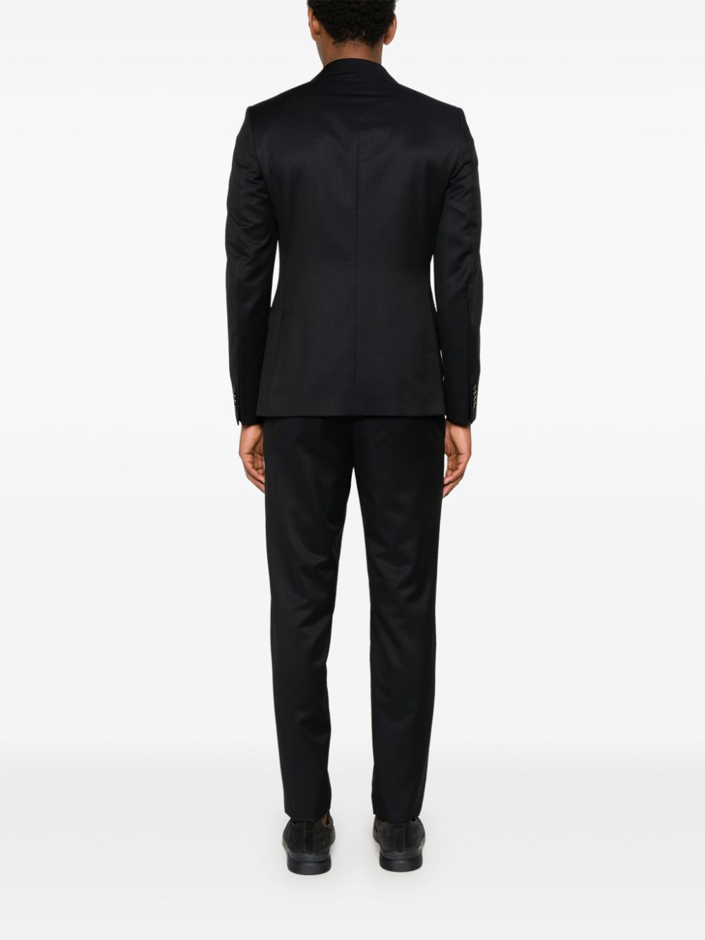 Shop Zegna Single-breasted Suit In Black