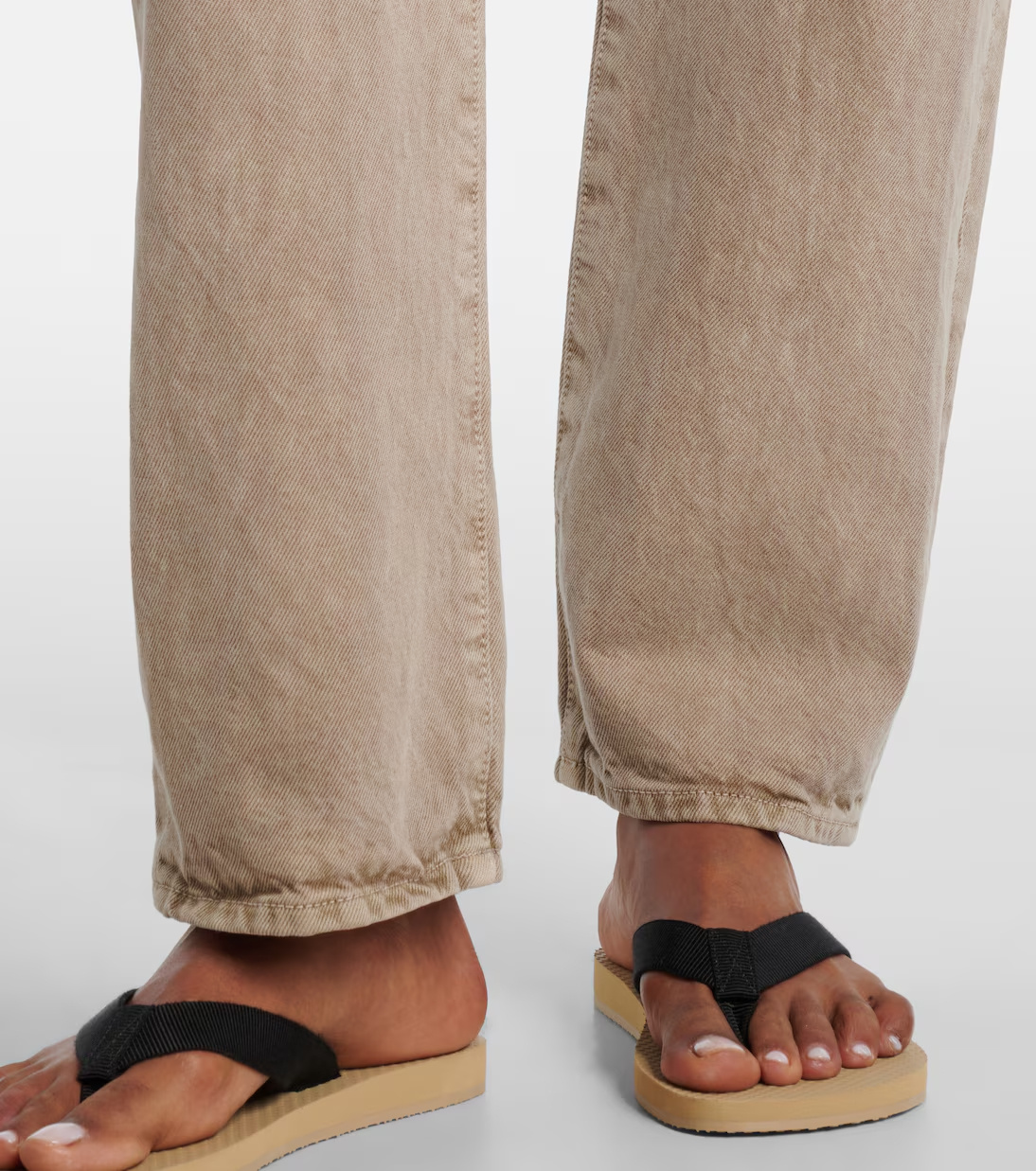 Slvrlake Five-pocket Denim Trousers In Brown