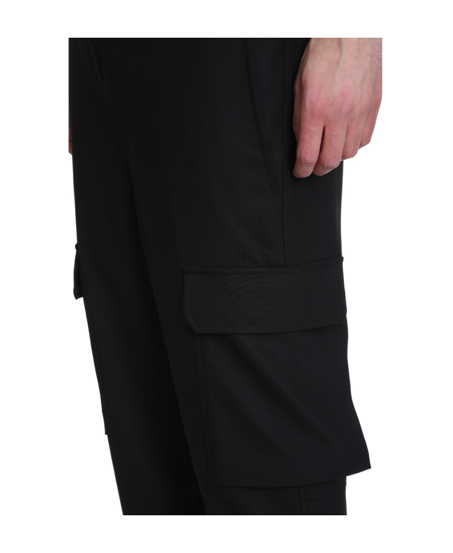 Neil Barrett Cropped Track Pants In Black