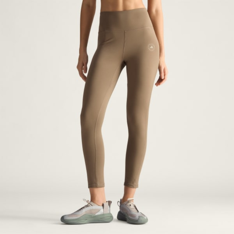 Adidas By Stella Mccartney Yoga High-rise Leggings In Brown