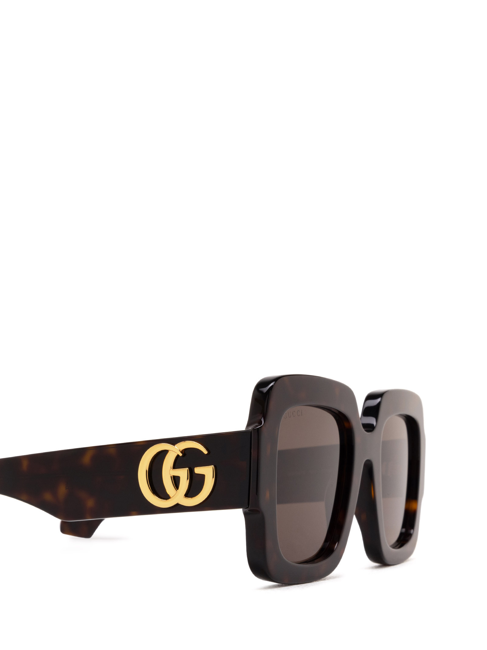 Gucci Double G Square-frame Sunglasses In Green
