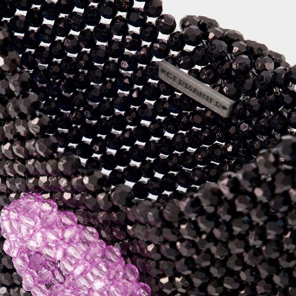 Germanier Beaded Shoulder Bag In Black