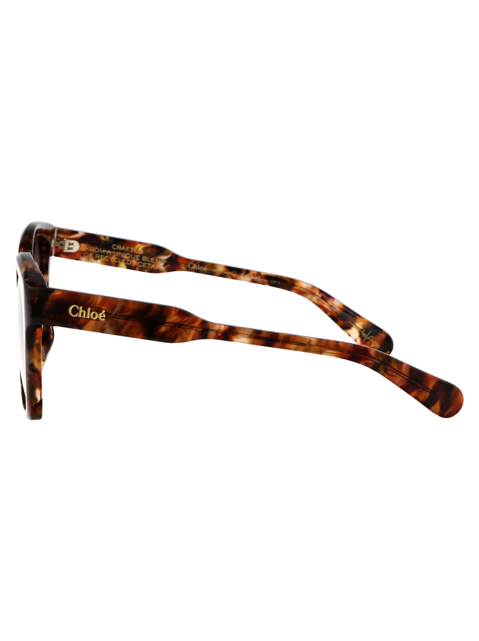 Chloé Tortoiseshell-effect Cat Eye-frame Sunglasses In Pink