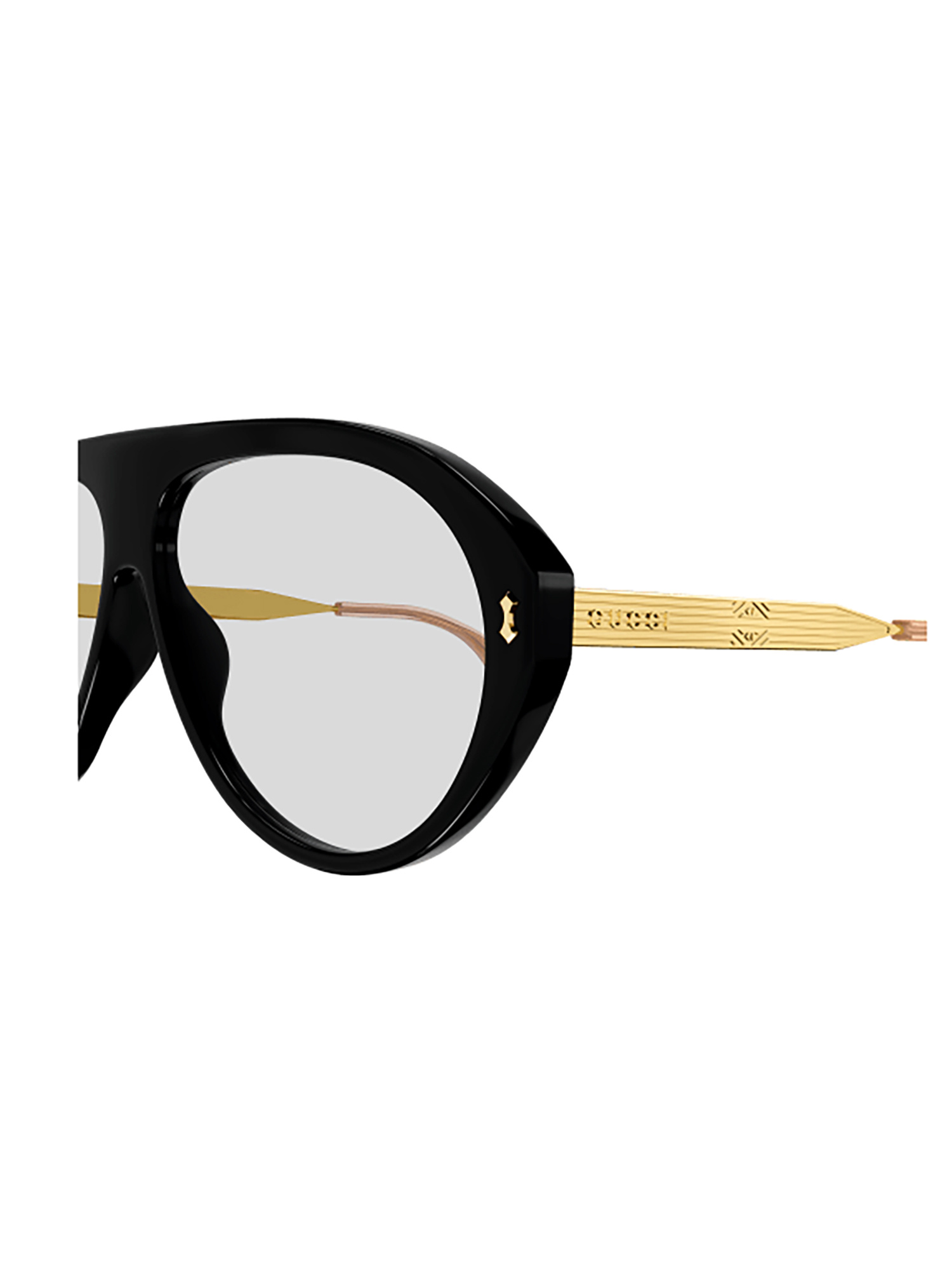 Gucci Stylish Rectangular Sunglasses For Men In Black