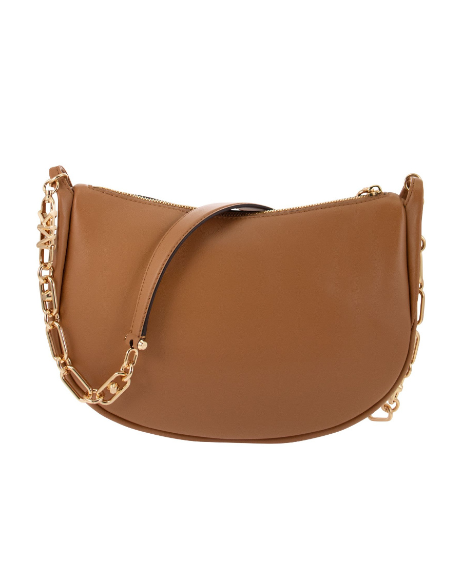 Michael Kors Kendall Leather Shoulder Bag In Brown