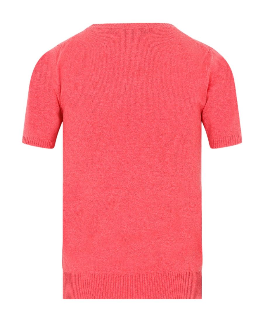 Miu Miu Cashmere Round Neck Sweater In Pink