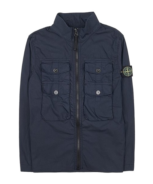 Stone Island Long Sleeved Jacket In Black