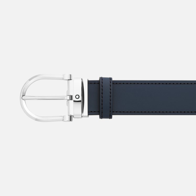 Montblanc Logo Belt In Black