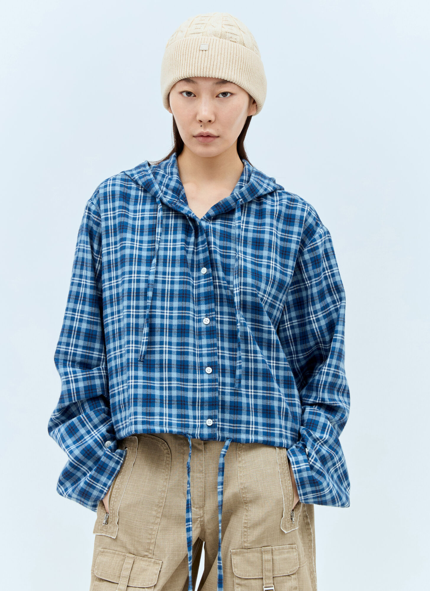 Acne Studios Flanged Hat In Nude