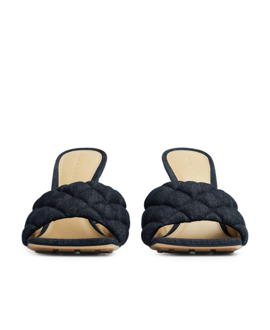 Bottega Veneta Padded High-heeled Sandals In Black