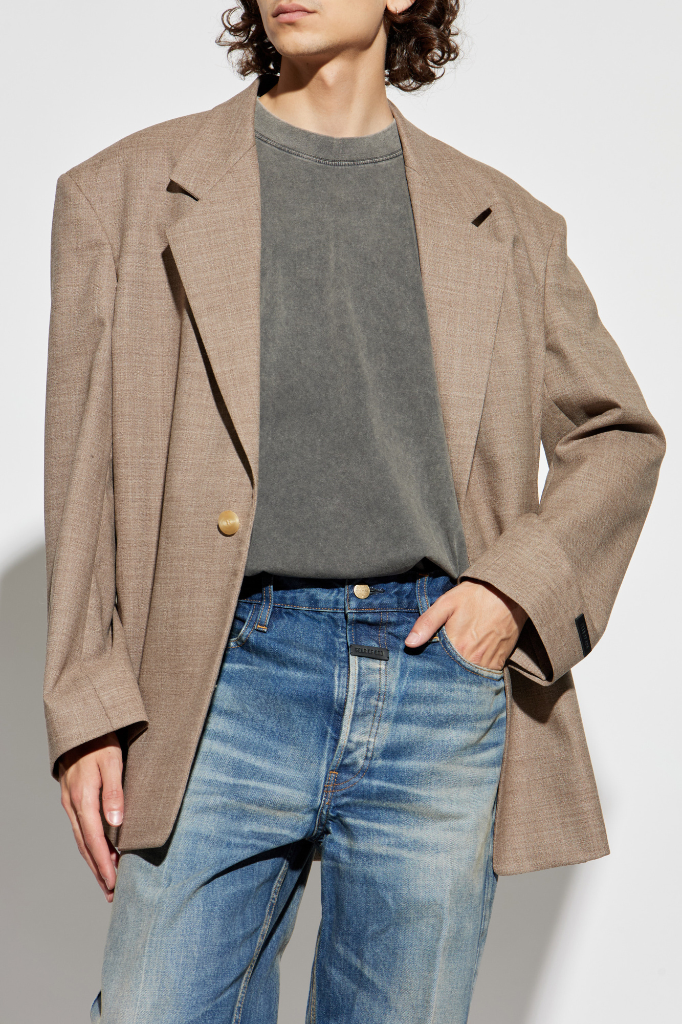 Fear Of God Jacket Fg25fw62-620 Trw-288 Dune Pearl In Brown