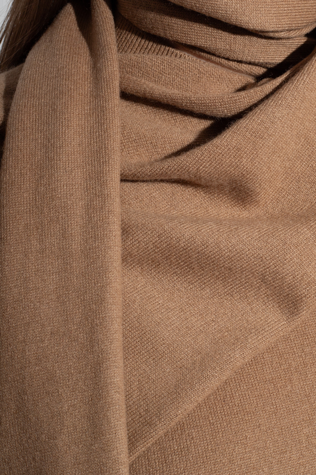 Ferragamo High-neck Long-sleeved Sweater In Nude