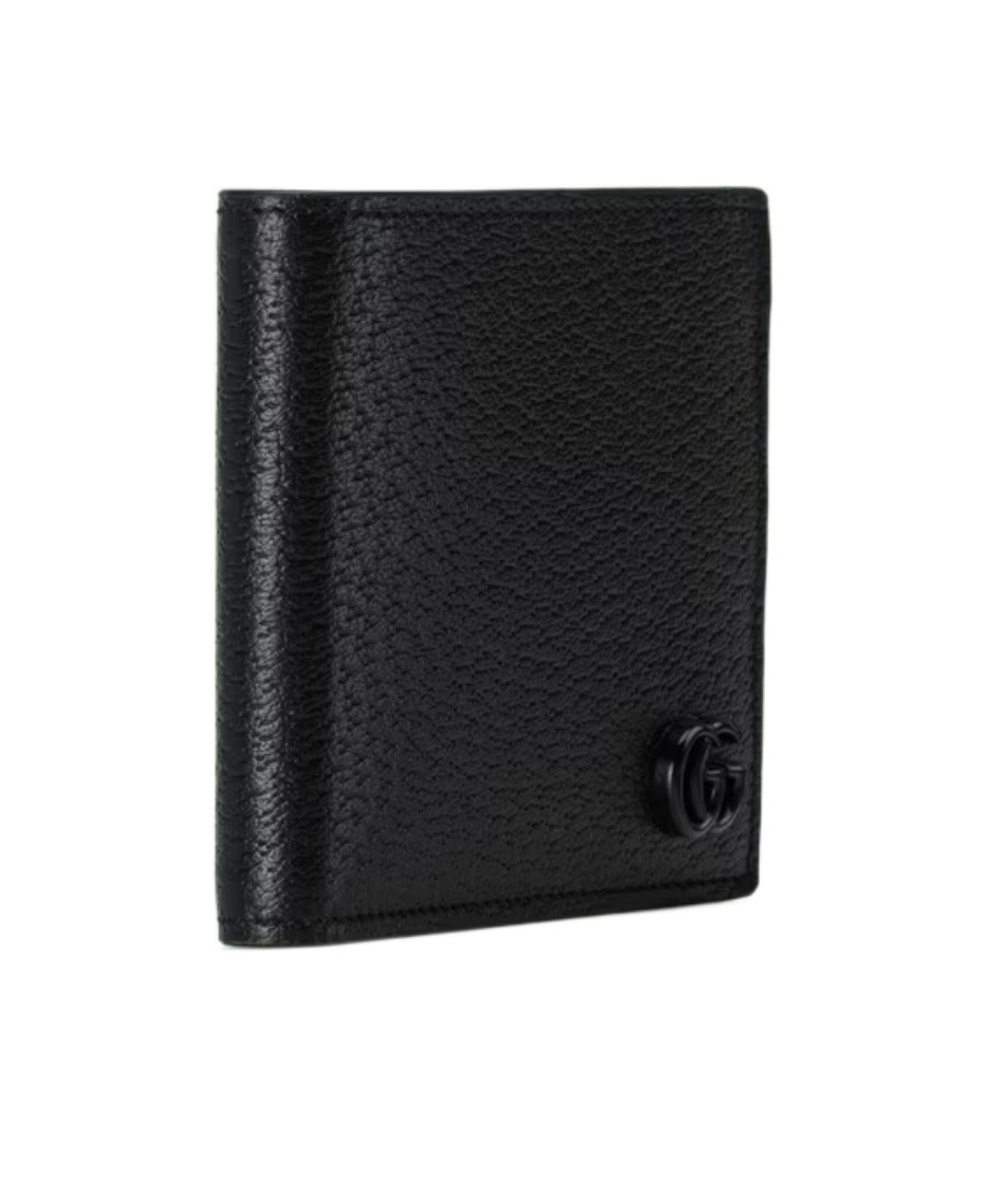Shop Gucci Gg Marmont Bi-fold Wallet In Black