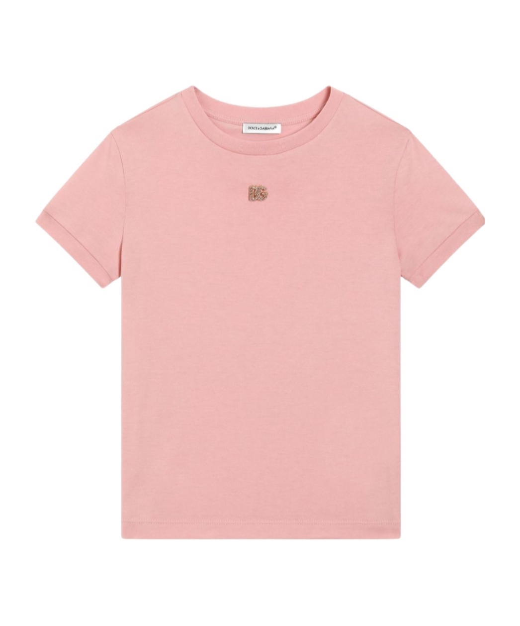 Dolce & Gabbana Dg-logo Jersey T-shirt In Pink