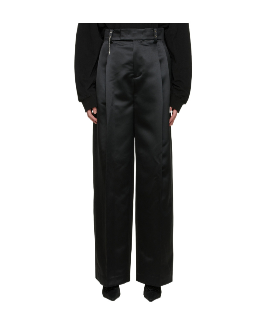 We11 Done Straight-leg Cut Trousers In Black