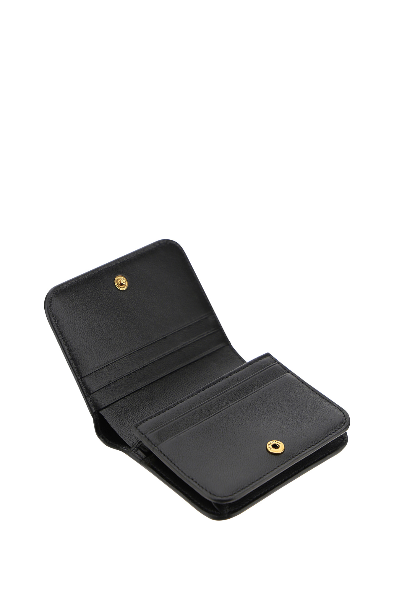 Balenciaga Logo Print Cardholder In Black