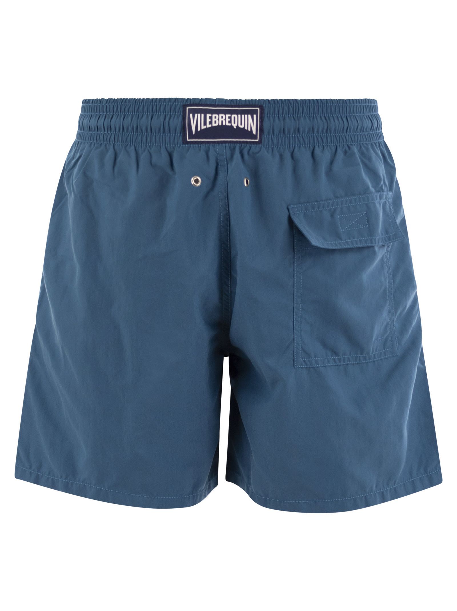 Vilebrequin Moorea - Solid-colored Beach Shorts In Blue