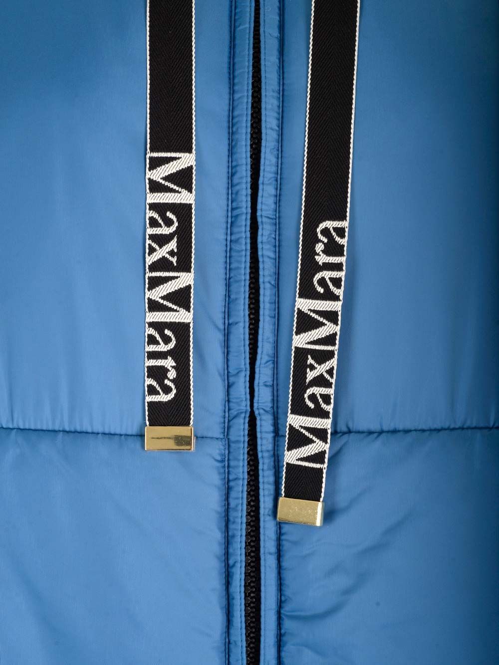 Max Mara Hooded Cotton Suit In Blue