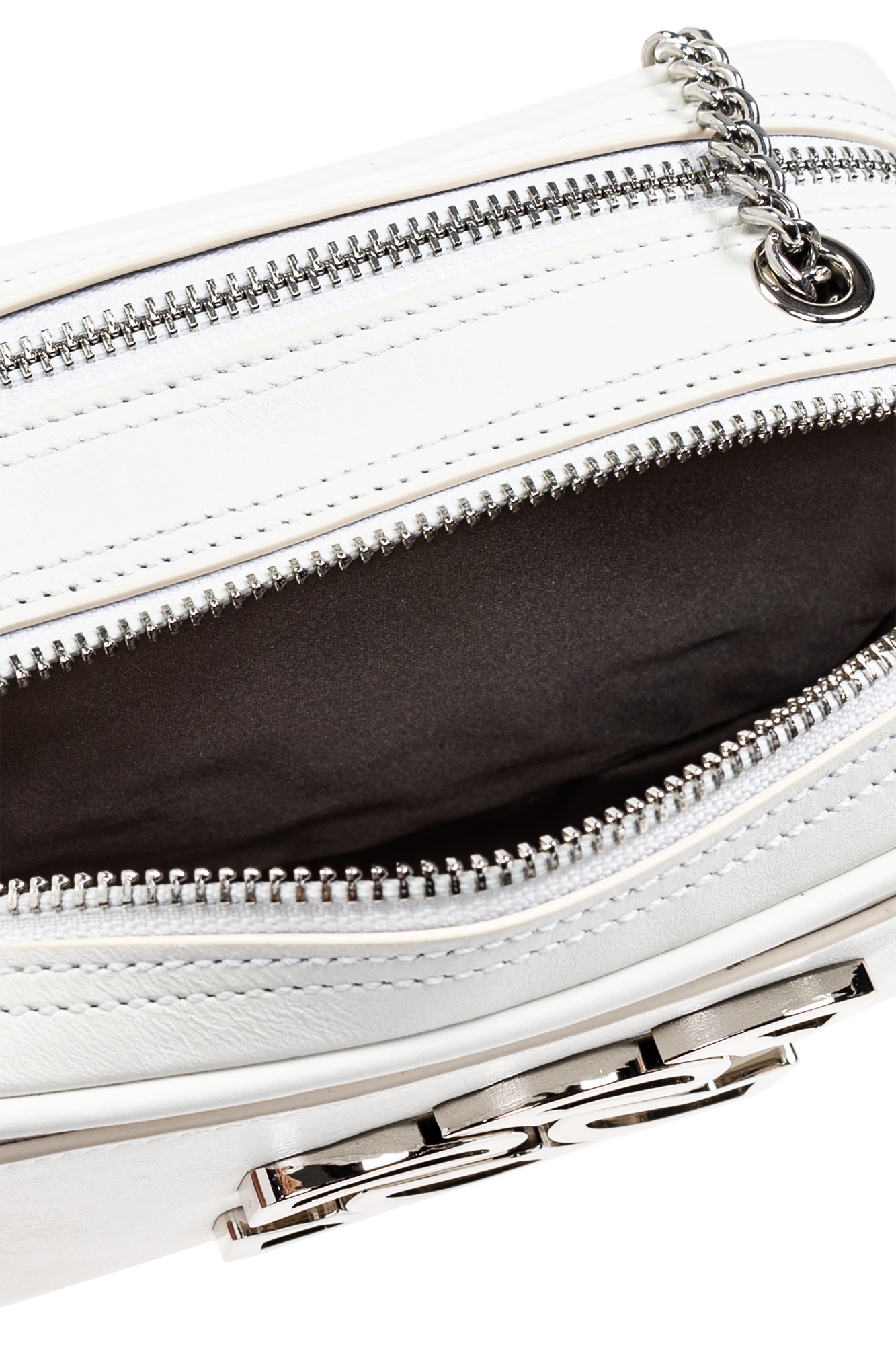 Casadei Mini Soho Shoulder Bag In White
