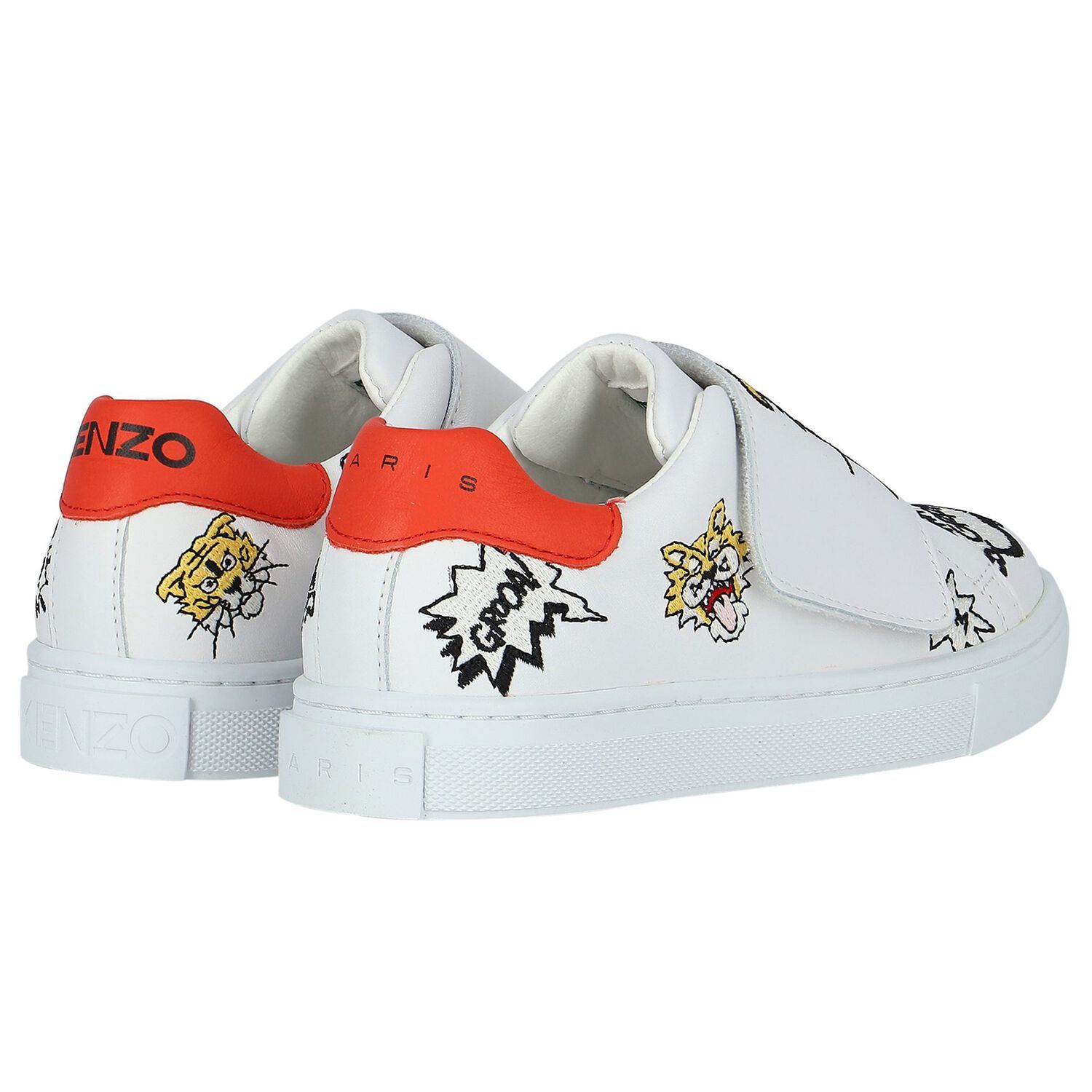 Kenzo Round Toe Casual Shoes In Blue