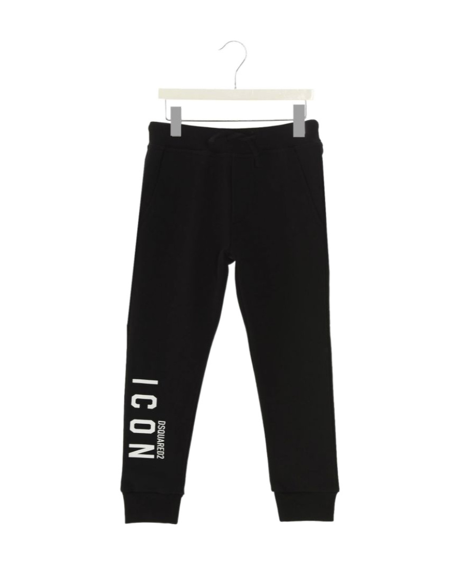 Dsquared2 Kids Logo-printed Drawstring Track Pants In Black