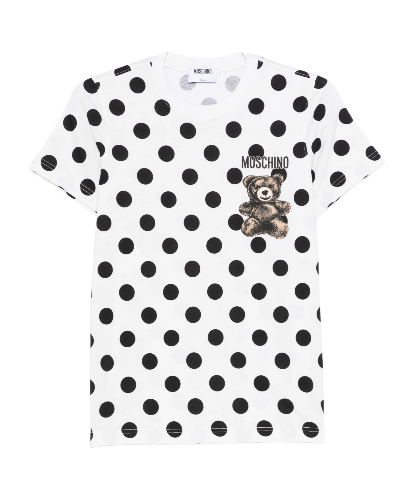 Moschino Teddy Polka-dot T-shirt In White