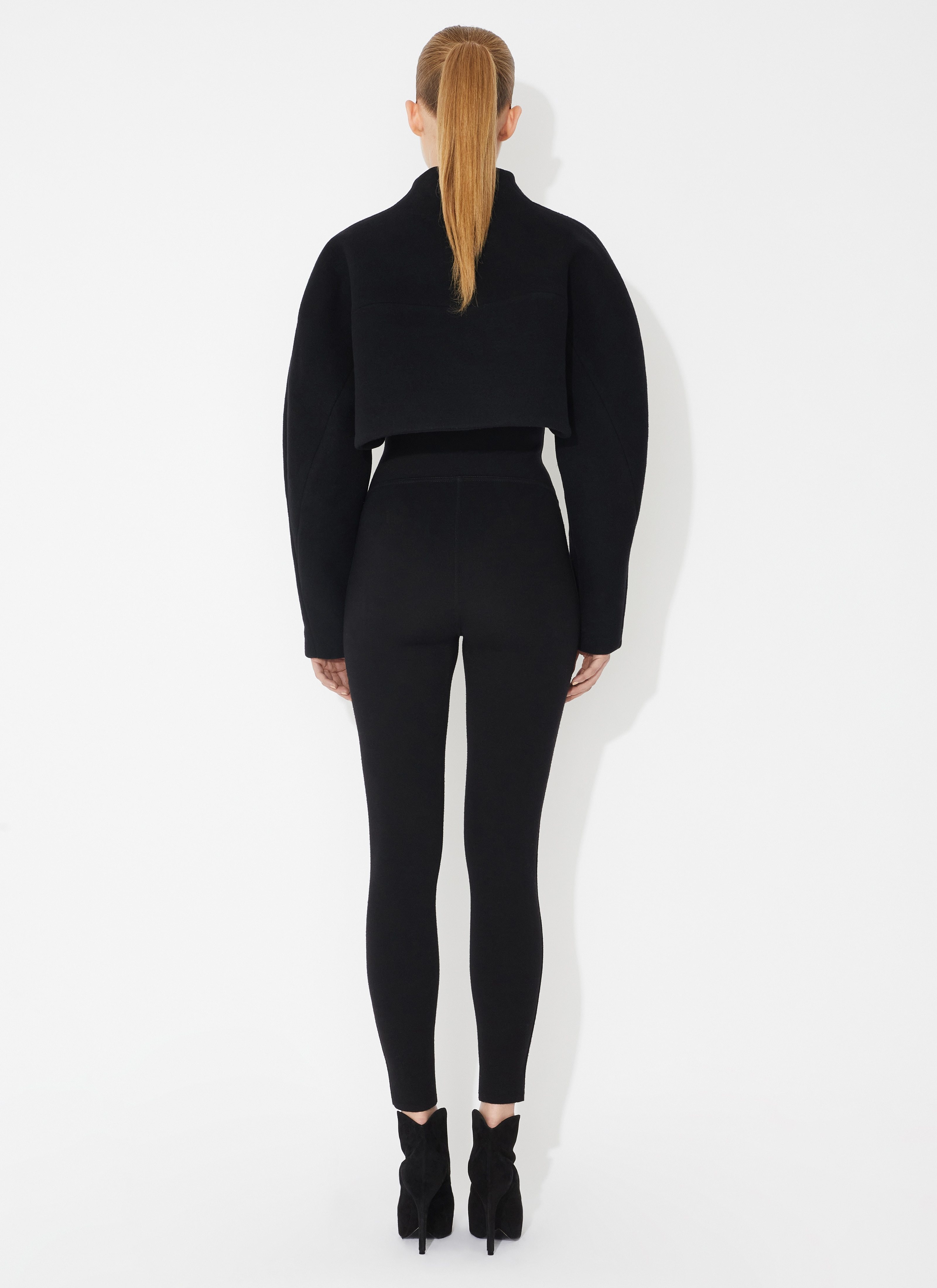 ALAÏA ALAÏA HIGH WAIST STRETCHED LEGGINGS