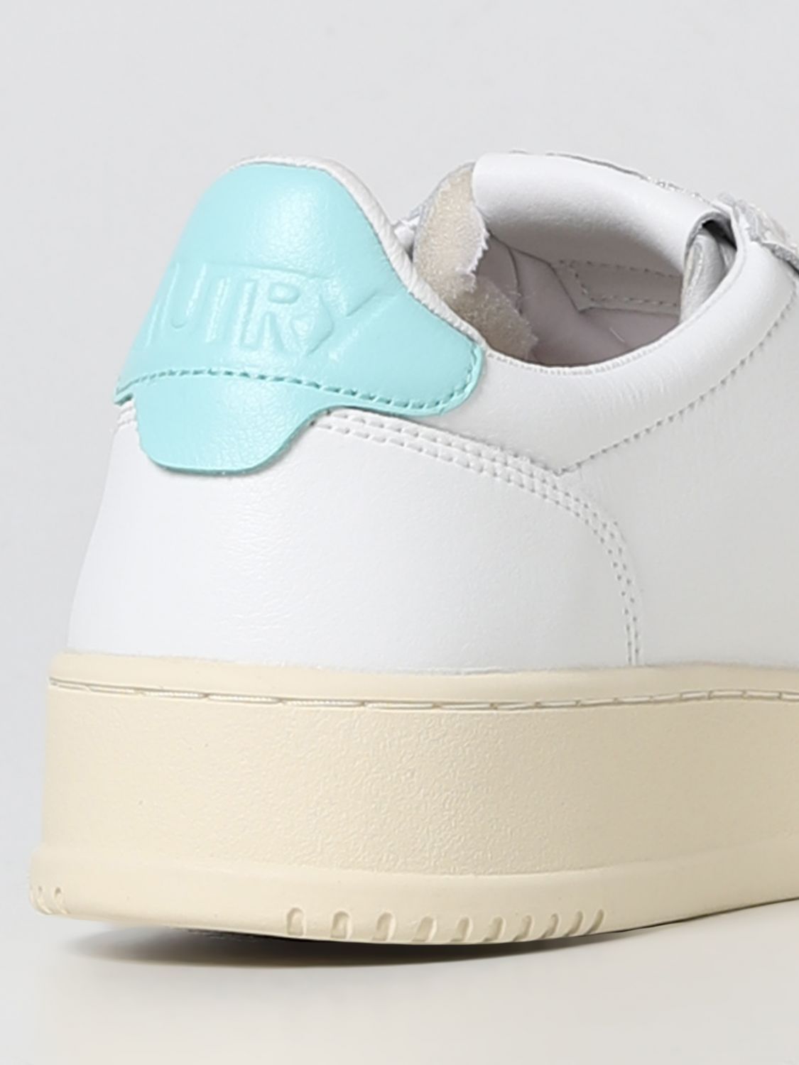 Shop Autry Logo-patch Lace-up Sneakers In White