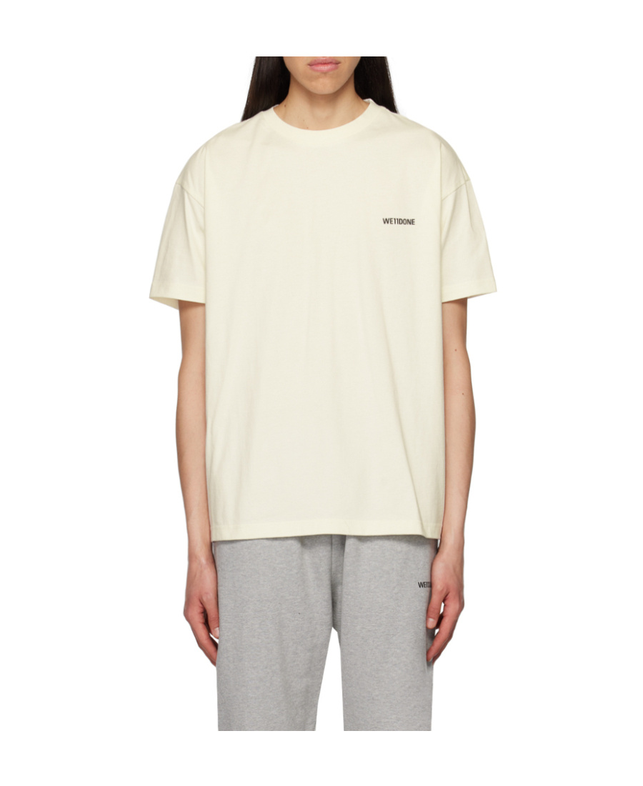 WE11 DONE LOGO-PRINT COTTON T-SHIRT