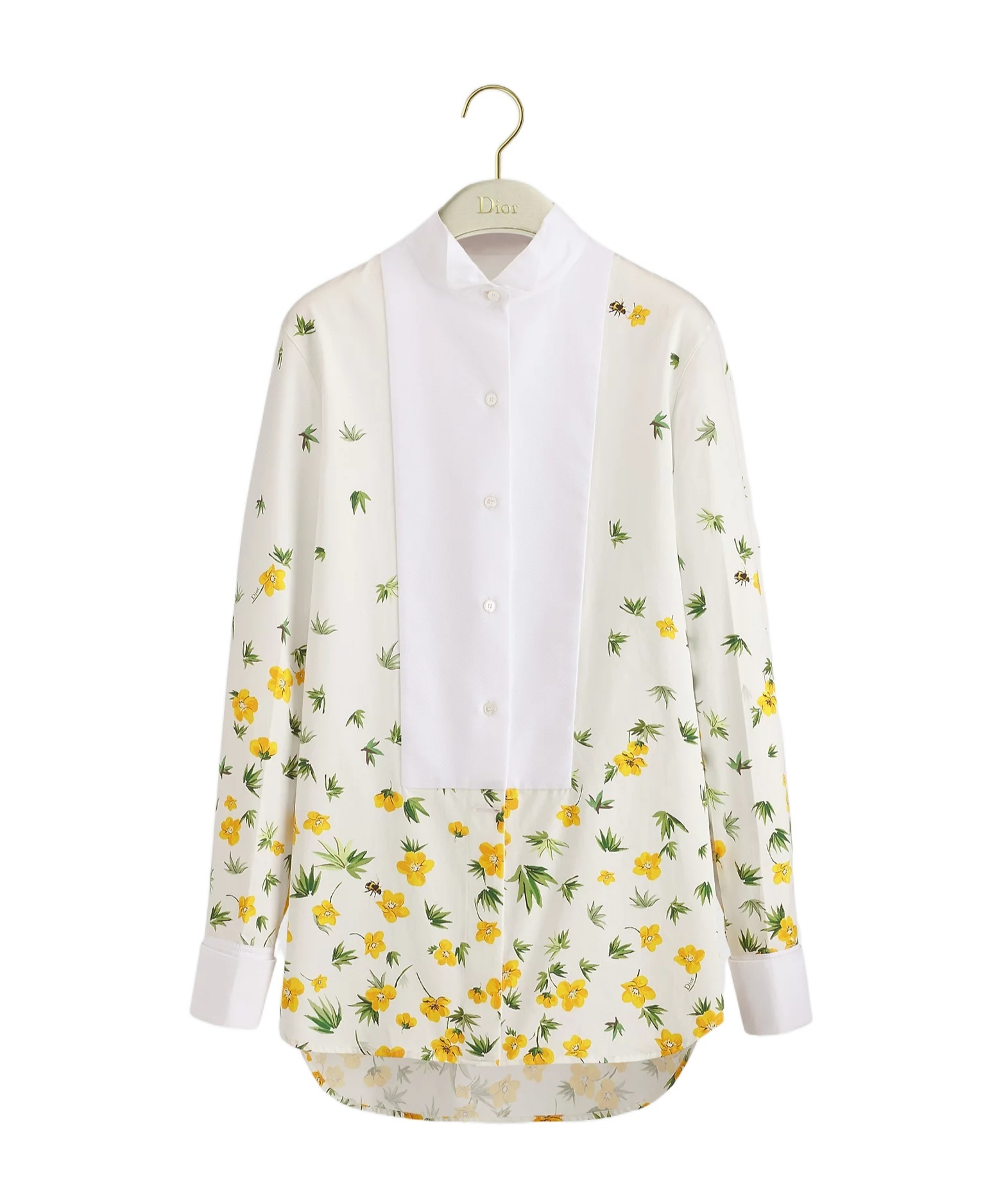 Dior Blouse With Plastron In White