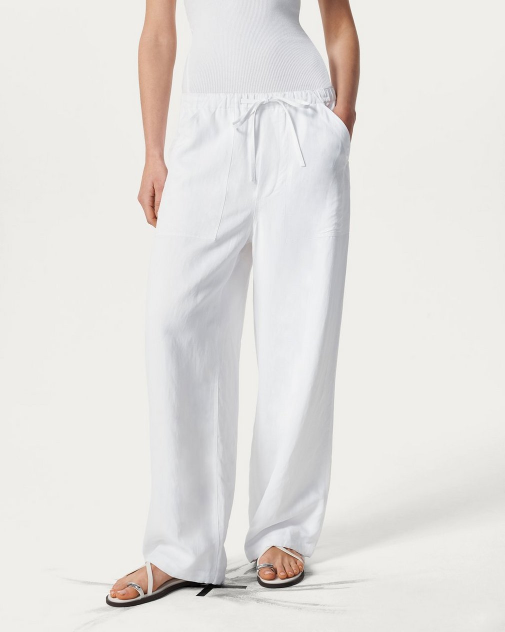 Rag & Bone Adina Beach Pants In White
