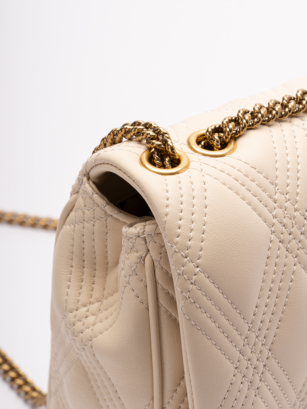 Valentino Quiltie 67 Shoulder Bag In Nude