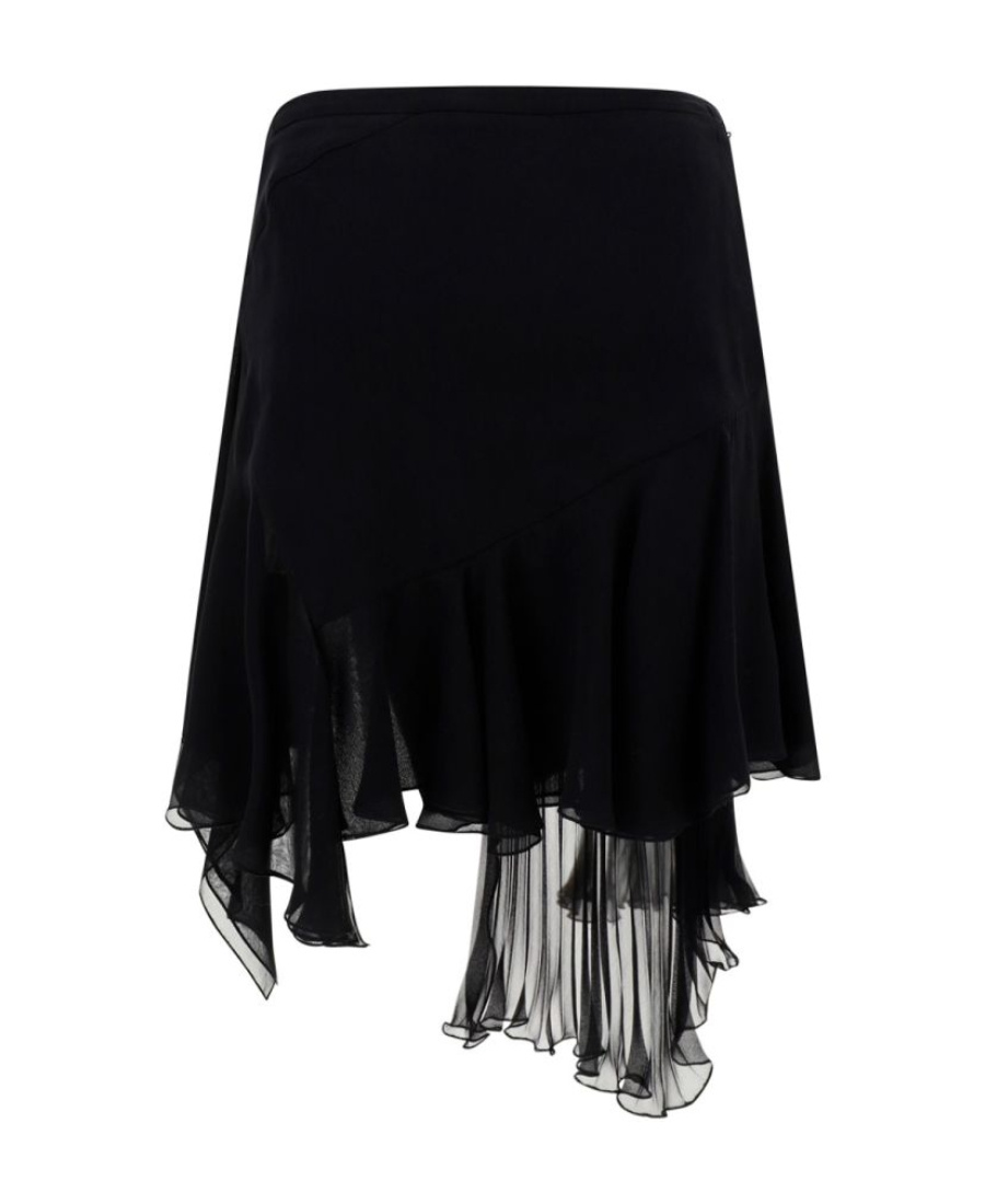 Versace Skirt In Chiffon In Black
