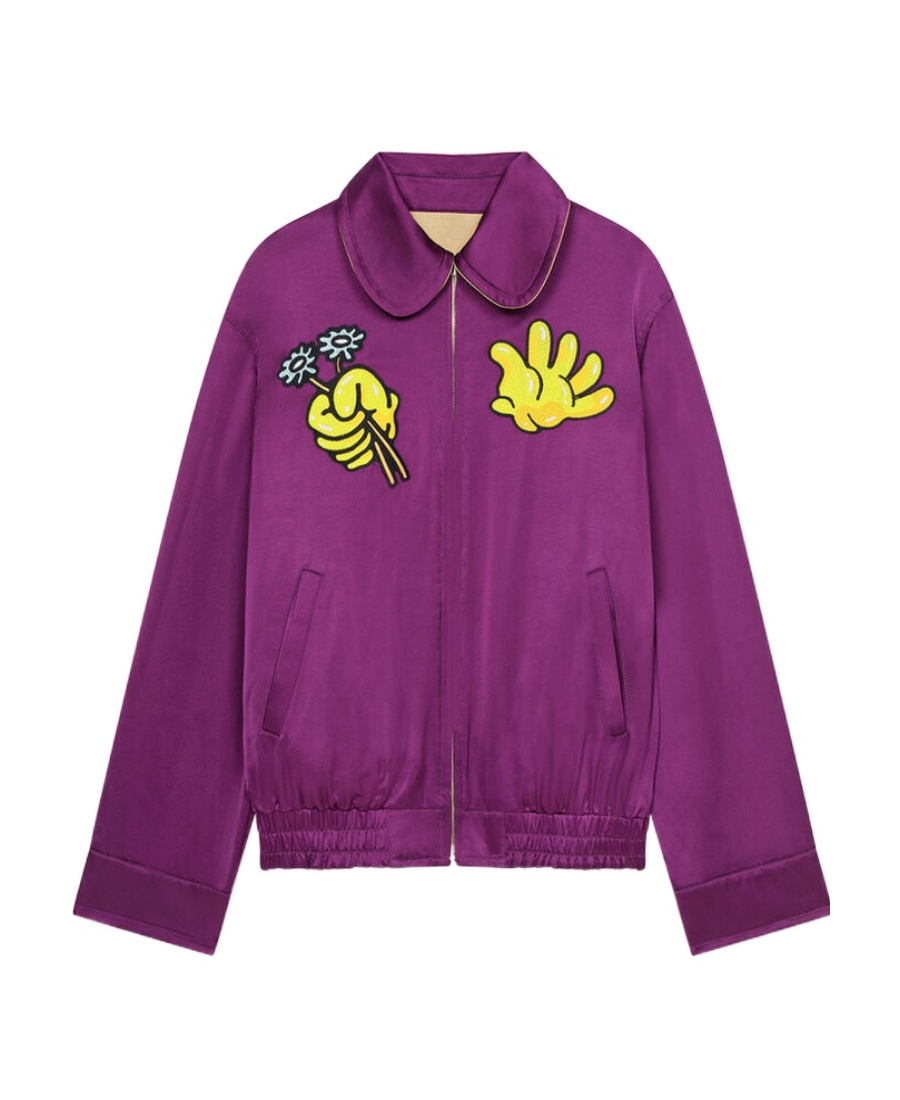 Kenzo Synthetic Fibers Jacket In Purple