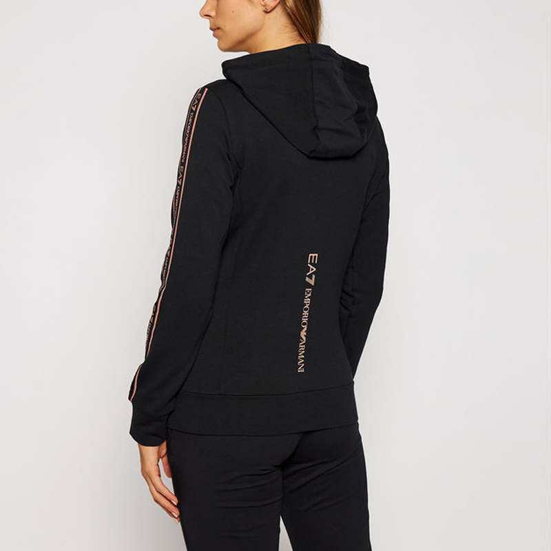 EA7 ZIP-THROUGH HOODED JACKET 