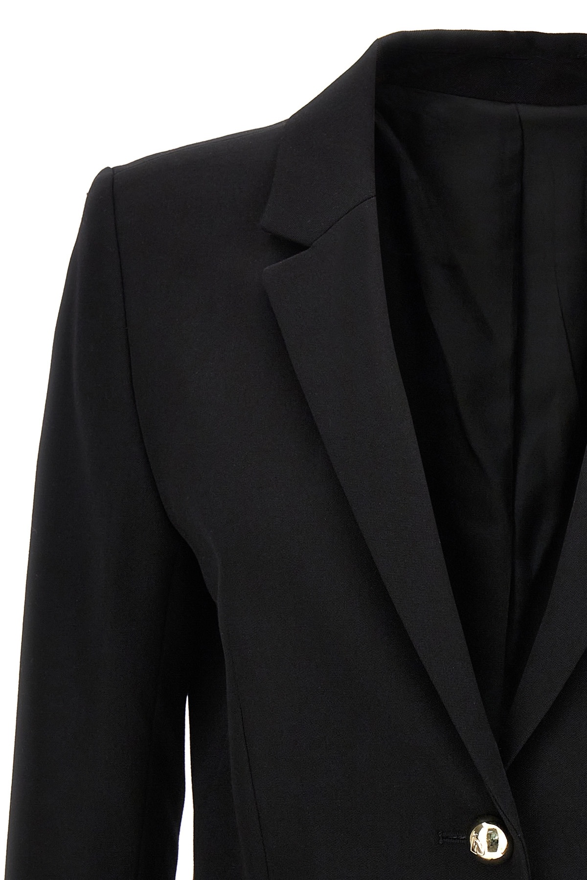 Shop Rabanne Virgin Wool Single-breasted Blazer In Black