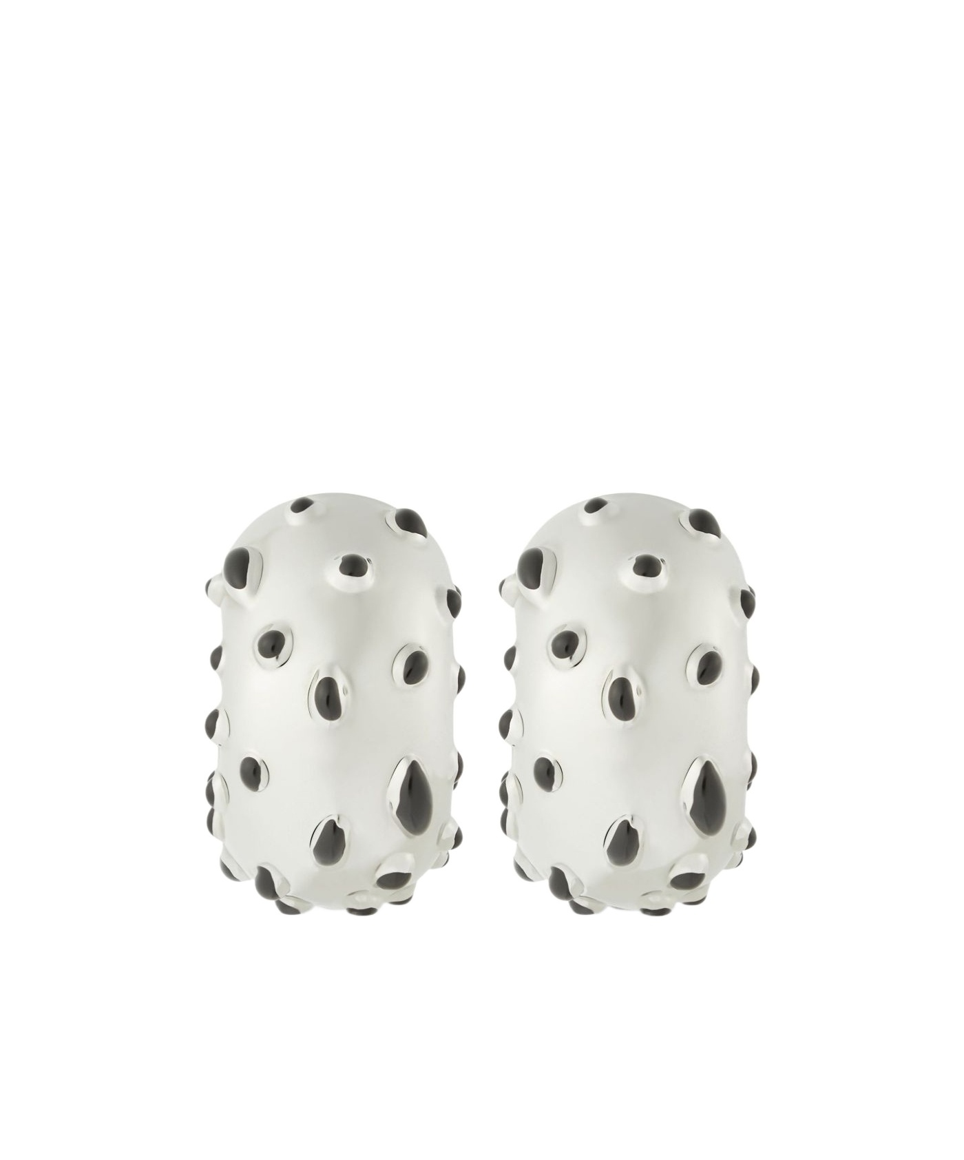 Shop Courrèges Spotted Metal Earrings