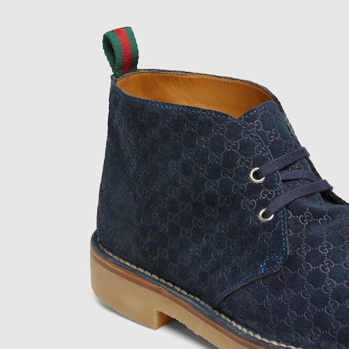 Gucci Men's Ankle Boot With Web
